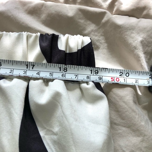 SHEIN Black and White Elastic Waist Wide-Leg Pants - Picture 5 of 10